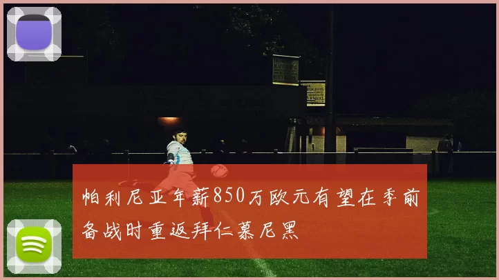 帕利尼亚年薪850万欧元有望在季前备战时重返拜仁慕尼黑